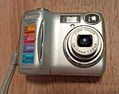 Nikon COOLPIX Camera 3200 3.2MP 3x Optical Zoom. Work • $114.63