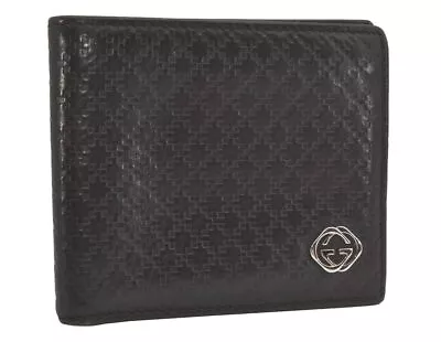 Authentic GUCCI Diamante Vintage Bifold Wallet Purse Leather 233146 Brown 8515I • $286.62