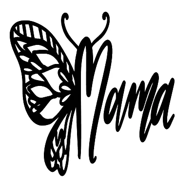 Mama Butterfly Mom Vinyl Decal Sticker For Home Cup Glass Car Decor Choice A280 • $9.99