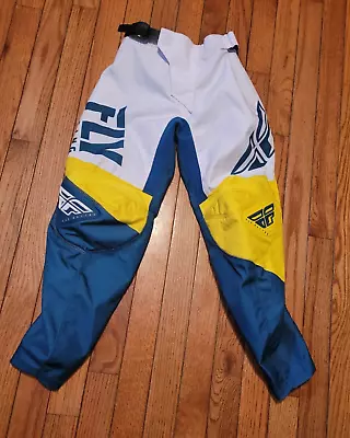 Fly Motocross Pants Boys Med 22 Padded Off Road Dirt Bike Riding Protective Gear • $18