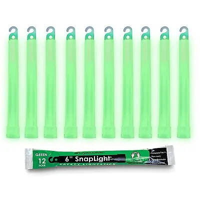 Lot  12  Cyalume Military Light Sticks Green 6  12 HR Prepper Survival EXP 2027 • $25.99