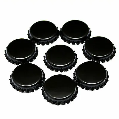 100 X BLAC Crown Caps Capping Standard Home Brew BEER BOTTLING GLASS & PET ᴓ26mm • £4.99