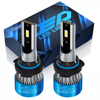 White 9005 HB3 LED High Beam Headlight Bulbs Conversion Kit Super Bright 50W • $49.99