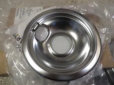 OEM Chrome Drip Pan Bowl Set Replacement For Whirlpool W10278125 2-6  And 2-8  • $23.99