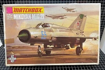 Mikoyan MiG21 Matchbox #PK-19 1:72 Scale Model Airplane Complete Kit New Sealed • $12.99