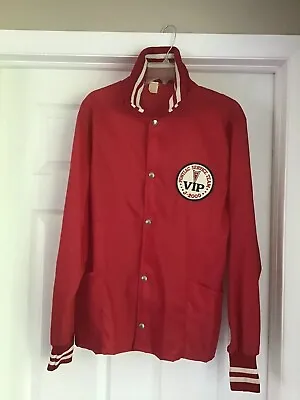 Pontiac Service Team VIP J-2000 Vintage Windbreaker Jacket Nylon 1970s Red SZ M • $120