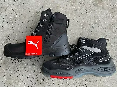 $299.99 • Buy PUMA Conquest ZIP Sider BLACK 630737  WORK BOOT Top Of The Range PUMA +FREEshoes