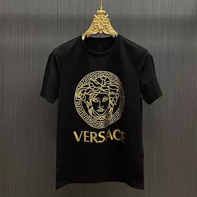 SALE!!!_Versace Logo Unisex Short Sleeve Printed T-Shirt Fan Made Size S-5XL • $22.99