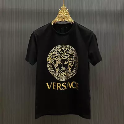 SALE!!!_Versace Logo Unisex Short Sleeve Printed T-Shirt Fanmade Size S-5XL • $11.99