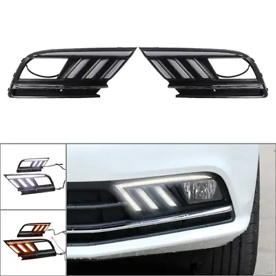 For VW Jetta MK7 2016 2017 2018 LED Daytime Running Lights DRL Driving Fog Ligh • $100.50