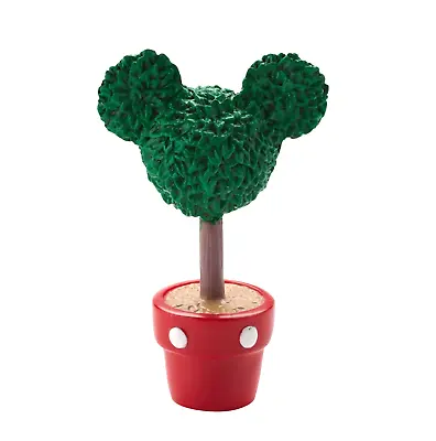 @ New DEPT56 DISNEY VILLAGE Figurine MICKEY MOUSE TOPIARY TREE PLANT Statue • $12.50