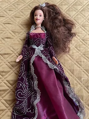 Winter Fantasy  1996 Mattel Barbie Doll Purple Velvet Glitter Gown • $9.99