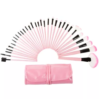 Everyday Home 32 Piece Makeup Brush Set With Pink Pouch • $16.27