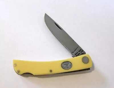 MOORE MAKER New 3102LB  Yellow Handle Small Sodbuster Lockback Knife/Knives • $59.99