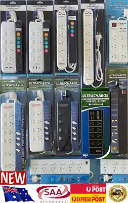 Surge Protector Power Board 4/6 Outlets USB Port Overload Protection Power Strip • $39.95