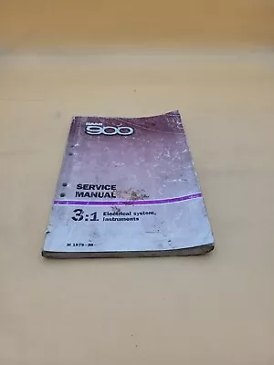 1979 Saab 900 3:1 Electrical System Service Shop Repair Maintenance Manual Book  • $19