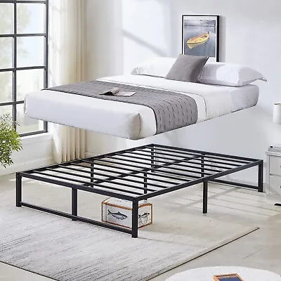 Vecelo 14 Inch Twin/Full/Queen/King Size Bed Frame Metal Slats Support Platform • $99.95