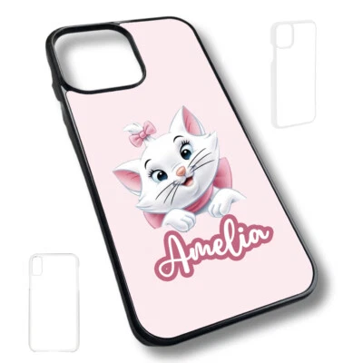 £9.99 • Buy Pink Marie Cat Kitten Bow Aristocats Y2K Hard Back Casing Case Personalised Name
