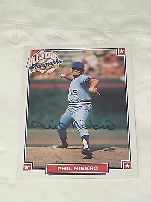 1993 Nabisco All-Star Autographs Phil Niekro #NNO Atlanta Braves W/COA • $9.99