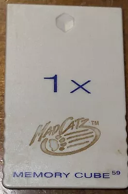 MadCatz 1X Memory Cube 59 Memory Card For Nintendo Gamecube - Item #5607 2002 • $6.99