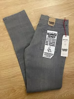 Monkee Genes Grey Classic Skinny Jeans Size W34 BNWT RRP £50 • £30