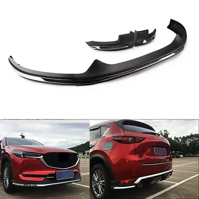 For Mazda 2017-19 CX-5 CX5 Silver 2X Bumper Board Guard Skid Plate Bar Protector • $161.69