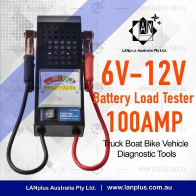 6V 12V Battery Load Tester 100AMP Truck Boat Bike Vehicle Battery Tester • $29.99