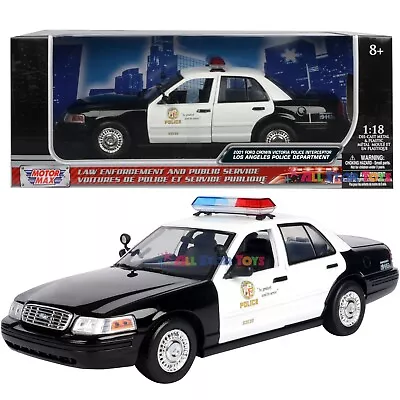 Motormax 2001 Ford Crown Victoria 1/18 LAPD Los Angeles Police Department 73539 • $38.99