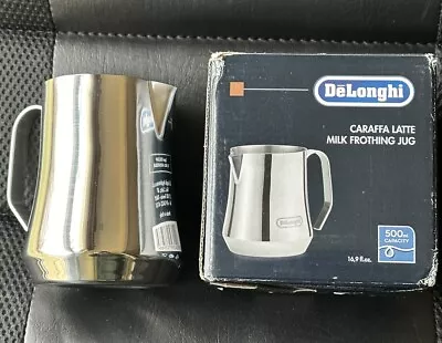 DeLonghi Caraffa Latte Milk Frothing Jug 12oz Stainless 350 Ml Made In Italy • $17.50