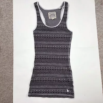 Women’s Jack Wills Sleeveless Tank Top PJ Top Vest Fairisle Cotton Size 6 New • £11