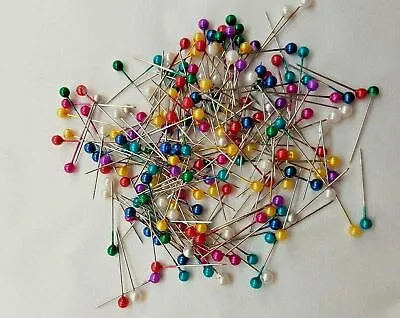 £2.69 • Buy 80 Pearl Head Pins Dressmaking Craft Sewing Hemming Tailors Pins Assorted 