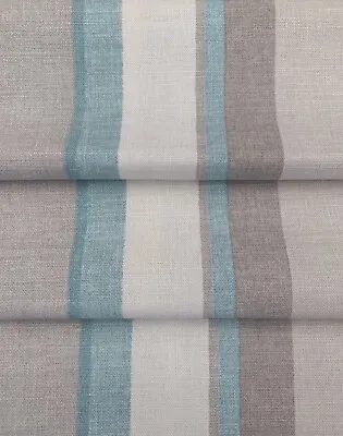 £22.50 • Buy Laura Ashley Awning Stripe Upholstery Fabric Remnant 1.55 M Long X 140 Cm Wide