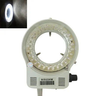 56 LED 63mm Inner Diameter Microscope Ring Lamp Adjustable Light Source • $15.10