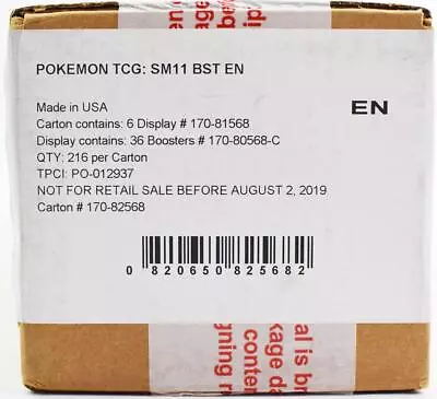 Pokemon Sun & Moon: Unified Minds Booster 6-Box Case • $4691.95