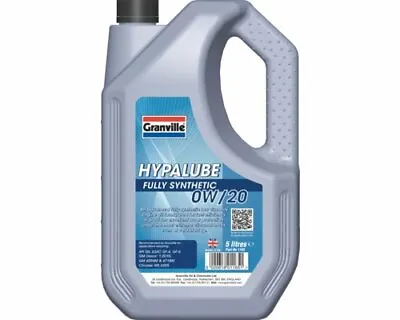 £30.84 • Buy Granville Hypalube 0W20 Fully Synthetic Engine Oil GM 5 Litre 5L Dexos 1