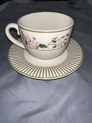 Vintage Martha Stewart Tea Cup & Saucer Hydrangea Floral • $9.99