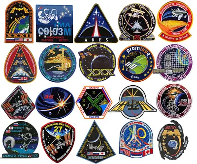 NASA Apollo International Space Station Patches Embroidered Badge Sew On/Iron On • £3.99