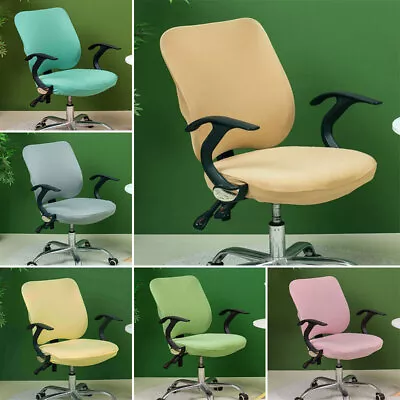 Elastic Office Chair Slipcovers Stretch Computer Rotating Chair Protector Cover • $8.79