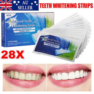 $12.85 • Buy 14 Pair Bleaching Teeth Whitening Strips White Strip Professional Tooth Advanced