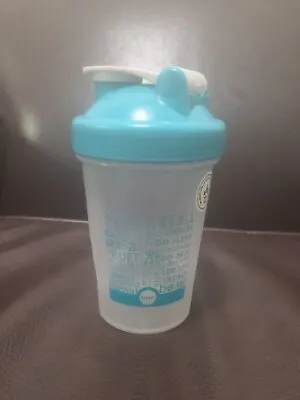 New GNC Mini Blender Bottle Classic 12 Oz. BPA Free Metal Loop Mixer Teal Well • $10