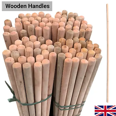 £16.99 • Buy Long Wooden Broom Handle Mop Snow Shovel 4Ft 120cm Outdoor Yard Replacement
