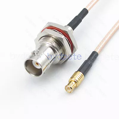 MCX Male Straight To BNC Female Bulkhead Waterproof Pigtail Coaxial RG316 Cable • $4.50