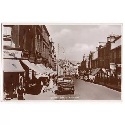 HAMILTON Quarry Street Lanarkshire RP Postcard Postally Used • £7.99