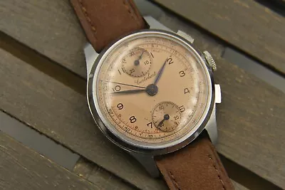 50's Vintage Watch Mens Chronograph Cortebert Ref. 8560 Manual Wind Venus 170 • $929