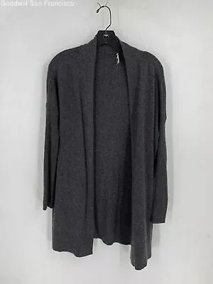 Vince Womens Gray Cashmere Long Sleeve Knit Open Front Cardigan Sweater Size XS • $17.99