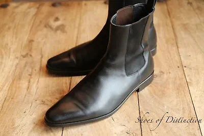 £129 • Buy Gucci Black Leather Chelsea Boots Shoes Men's UK 8 E US 9 EU 42