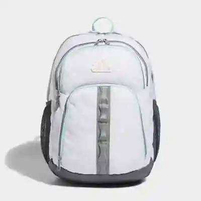 NEW Adidas Prime 6 Backpack White Orchid Fusion Purl Aqua 16  Laptop Storage • $47.99