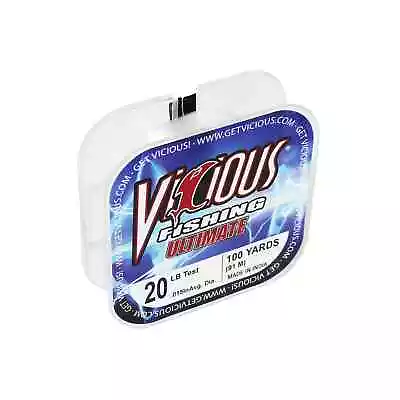 Vicious Fishing Ultimate Clear Blue Fluorescent Mono - 20LB 100 Yards • $5.87
