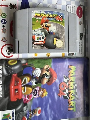 Mario Kart 64 N64 Cartridge + Instruction Manual Bundle Nintendo 64 Free Postage • $99.95