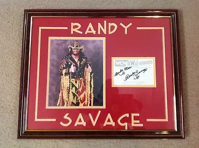 *JSA CERTRIFIED* Macho Man Randy Savage Autograph Framed Panini Card (Highspots) • $850